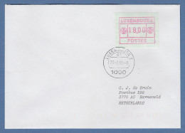 Luxemburg ATM Gr. POSTES Mi.-Nr. 3 Wert 18.00 Auf Brief In Die Niederlande - Postage Labels