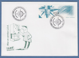 Luxemburg ATM Monétel Windrose Mi.-Nr. 4  Wert 16 Auf Offiziellem FDC - Postage Labels