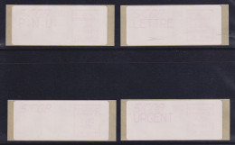 Frankreich 1982 Sonder-ATM SICOB Type II  Satz 1,60-1,80-2,90-4,50 ** - Other & Unclassified