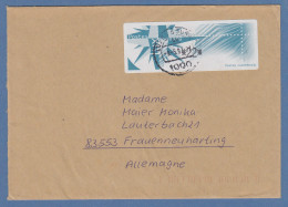 Luxemburg ATM Monétel Windrose Mi.-Nr. 4 Wert 22 Auf Brief Nach D. O 9.5.97 - Postage Labels