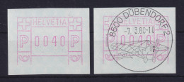 Schweiz 1979 FRAMA-ATM Mi-Nr. 3.1a Ohne Unterlinie ** Bzw. Mit Voll-O DÜBENDORF - Automatic Stamps