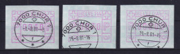 Schweiz FRAMA-ATM Mi-Nr 3.3a Tastensatz 40-70-80 Gest. CHUR August 1981 - Timbres D'automates