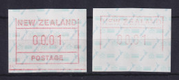 Neuseeland Frama-ATM 2. Ausg. 1986 Ohne Ober- Bzw. Unterlinie Je Wert 00.01  ** - Lots & Serien