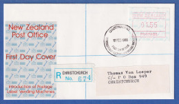 Neuseeland Frama-ATM 2. Ausg. 1986 Wert 01,55 Auf R-FDC  - Verzamelingen & Reeksen