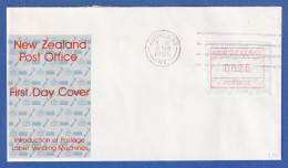 Neuseeland Frama-ATM 2. Ausg. 1986 Wert 00,25 Auf Blanco-FDC Masch.-O Auckland - Collections, Lots & Series