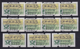 Deutschland ATM Mi.-Nr. 1.1hu Lot 11 Werte Von 5 Bis 630 Pfg O WEIDEN 27.9.82 - Timbres De Distributeurs [ATM]