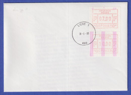 Belgien FRAMA-ATM P3044 Mit ENDSTREIFEN Auf FDC LIEGE 1  31.1.83 - Altri & Non Classificati