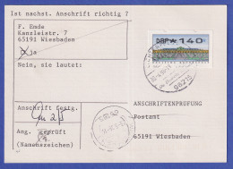 ATM Sanssouci Mi.-Nr. 2.2.1 Wert 140 Auf Anschriftenprüfung O LICHTENFELS, 1996 - Timbres De Distributeurs [ATM]