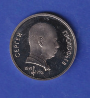 Russland Sowjetunion 1 Rubel Prokofjew 1991 PP - Rusia