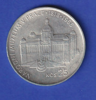 Tschechoslowakei Silbermünze 1968 150 Jahre Nationalmuseum Prag 25 Kronen  - Otros – Europa