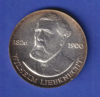 DDR 20 Mark Gedenkmünze 1976 Wilhelm Liebknecht, Stempelglanz Stg  - Altri & Non Classificati