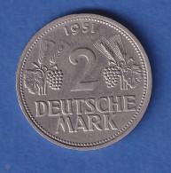 Bundesrepublik Kursmünze - 2 DM 1951 G - Otros & Sin Clasificación