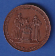 Medaille Preußen 1830 Bronze - 300 Jahre Augsburger Konfession - Otros & Sin Clasificación