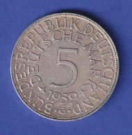 Bundesrepublik Kursmünze 5 Mark Silber-Adler - 1959 G - Otros & Sin Clasificación