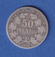 Deutsches Kaiserreich Silber-Kursmünze 50 Pfennig 1877 B Ss - Sonstige & Ohne Zuordnung