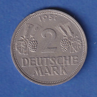 Bundesrepublik Kursmünze 2 DM 1951 F - Autres & Non Classés