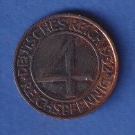 Deutsches Reich Kursmünze - 4 Reichspfennig 1932 F Ss-vz - Other & Unclassified
