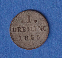 Hamburg Silber-Umlaufmünze 1 Dreiling 1855 Ss-vz - Sonstige & Ohne Zuordnung