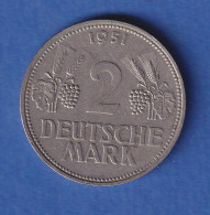 Bundesrepublik Kursmünze - 2 DM 1951 D - Otros & Sin Clasificación