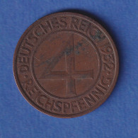 Deutsches Reich Kursmünze 4 Reichspfennig 1932 A Ss-vz - Autres & Non Classés