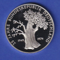 Silbermedaille 25 Jahre Bundesrepublik Deutschland - Eiche 1974 Ca. 25g Ag925 - Unclassified