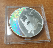 Kanada: Olympische Spiele Vancouver 2008 Hologramm-Silbermünze Bob 25 Dollar - Canada