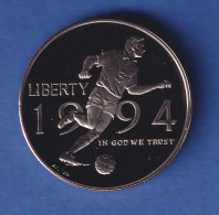 USA Gedenkmünze Fussball WM USA 1994, 1/2 Dollar PP - Autres & Non Classés