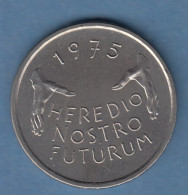 Schweiz 5-Franken Gedenkmünze 1975 HEREDIO NOSTRO FUTURUM - Autres & Non Classés