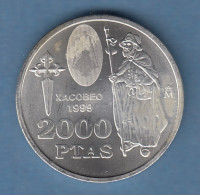 Spanien 1999 Gedenkmünze 2000 Pesetas Heiliger Jakobus XACOBEO - Altri & Non Classificati