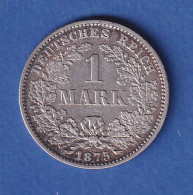 Deutsches Kaiserreich Silber-Kursmünze 1 Mark 1875 E - Other & Unclassified