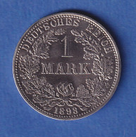 Deutsches Kaiserreich Silber-Kursmünze 1 Mark 1893 A Stg - Autres & Non Classés