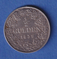 Baden  Silbermünze 1/2 Gulden Großherzog Leopold 1839 - Sonstige & Ohne Zuordnung