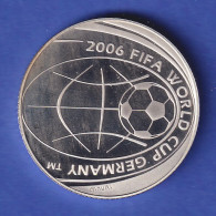 Italien Silbermünze 5 Euro Fußball-WM In Deutschland 2004 PP - Croatie