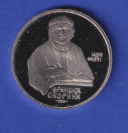 Russland Sowjetunion 1 Rubel Skorina 1990 - Russland