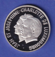 Luxemburg Silbermünze 25 ECU Jean Und Josephine-Charlotte 1995 PP - Luxembourg