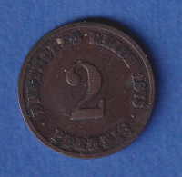 Deutsches Reich Kursmünze 2 Pfennig 1875 C Ss - Andere & Zonder Classificatie