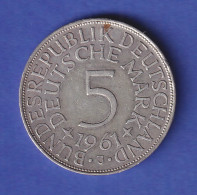 Bundesrepublik Kursmünze 5 Mark Silber-Adler 1961, J - Andere & Zonder Classificatie