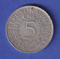 Bundesrepublik Kursmünze 5 Mark Silber-Adler 1961, J - Autres & Non Classés
