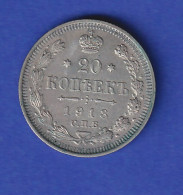 Russland Silbermünze 20 Kopeken 1913 - Russia