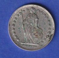 Schweiz Silbermünze 1/2 Franken Stehende Helvetia 1951 B - Altri & Non Classificati