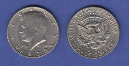 USA Kennedy 1/2 Dollar, Kupfer-Nickel-Ausführung Jahrgang 1972 - Sonstige & Ohne Zuordnung