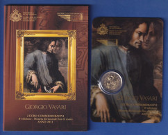 San Marino 2-Euro Gedenkmünze 2011 GIORGIO VASARI Stgl Im Folder  - San Marino