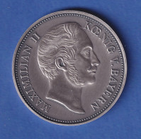 Silbermedaille 1989 König Maximilian II. Von Bayern PATRONA BAVARIAE 20g Ag999 - Non Classificati