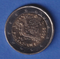 Finnland 2005 2-Euro-Sondermünze 60 Jahre UNO Bankfr. Unzirk. - Finland