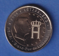 Luxemburg 2004 2-Euro-Sondermünze Henri Und Monogramm Bankfr. Unzirk.  - Luxemburgo