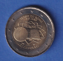 Luxemburg 2007 2-Euro-Sondermünze Römische Verträge Bankfr. Unzirk.  - Luxemburg