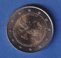 Monaco 2013 2-Euro-Sondermünze 20 Jahre UNO-Mitglied Bankfr. Unzirk.  - Otros & Sin Clasificación