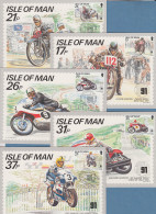 Isle Of Man 1991 Mi.-Nr. 468-72 Motorrad-Rennen Tourist Trophy 5 Maximumkarten - Isla De Man