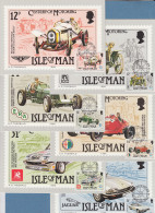 Isle Of Man 1985 Mi.-Nr. 282-87 100 Jahre Automobil Satz Auf 6 Maximumkarten - Man (Ile De)