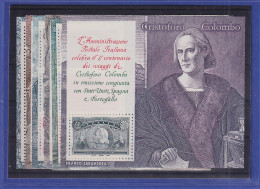 Italien 1992 Christoph Columbus Kpl. Satz 6 Blocks Mi.-Nr. Block 9-14 ** - Sin Clasificación